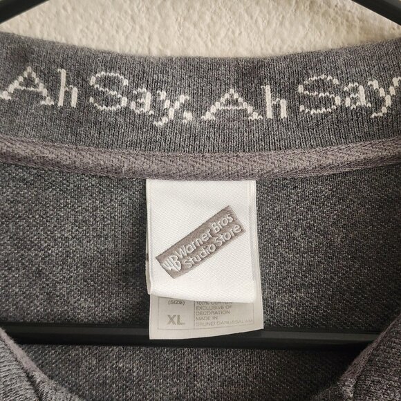 Vintage Foghorn Leghorn Shirt Mens XL Polo Looney Tunes Warner Bros 1999 90s - Picture 5 of 10